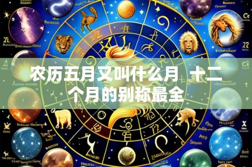 农历五月又叫什么月 十二个月的别称最全