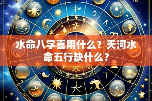 水命八字喜用什么?天河水命五行缺什么?
