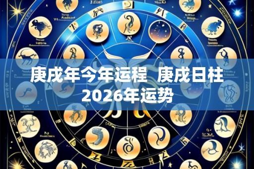 庚戌年今年运程  庚戌日柱2026年运势