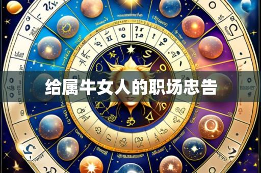 给属牛女人的职场忠告