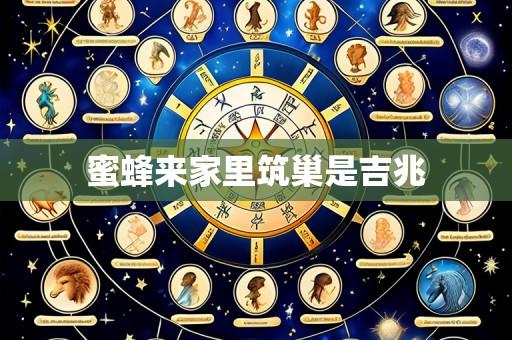 蜜蜂来家里筑巢是吉兆