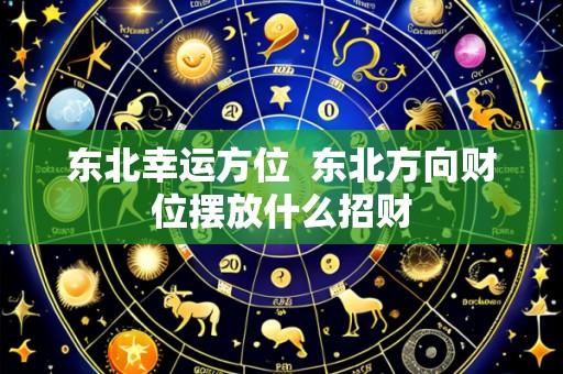 东北幸运方位 东北方向财位摆放什么招财