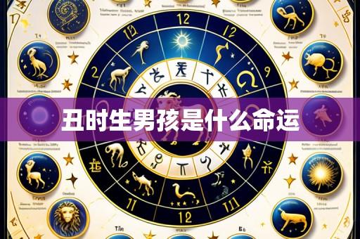 丑时生男孩是什么命运