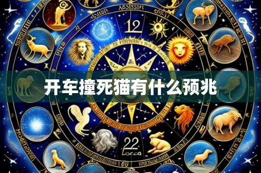 开车撞死猫有什么预兆
