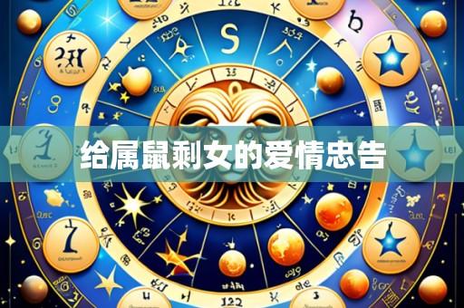 给属鼠剩女的爱情忠告