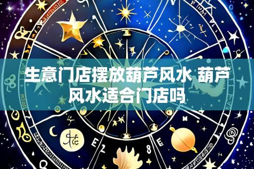生意门店摆放葫芦风水 葫芦风水适合门店吗