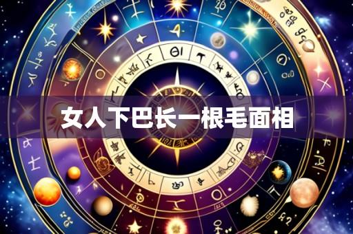 女人下巴长一根毛面相