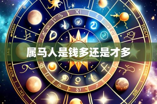 属马人是钱多还是才多