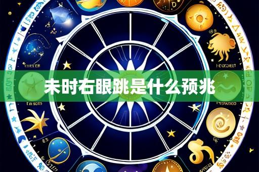 未时右眼跳是什么预兆