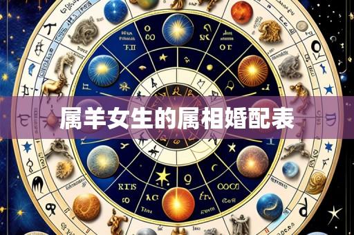 属羊女生的属相婚配表