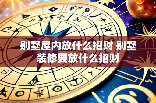 别墅屋内放什么招财 别墅装修要放什么招财