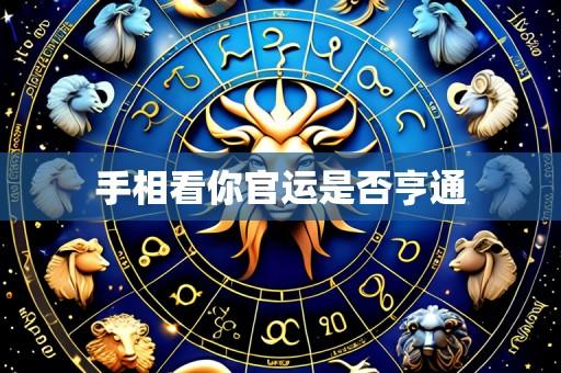 手相看你官运是否亨通