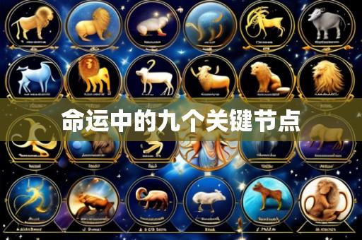 命运中的九个关键节点