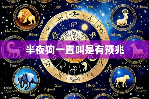 半夜狗一直叫是有预兆
