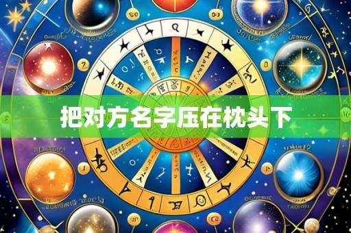 把对方名字压在枕头下