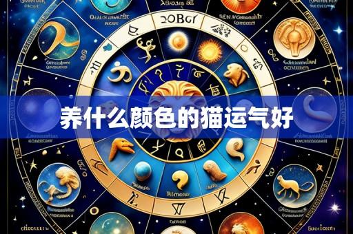养什么颜色的猫运气好