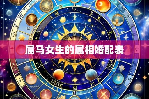 属马女生的属相婚配表