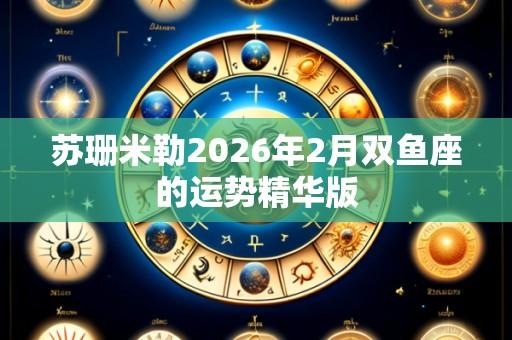 苏珊米勒2026年2月双鱼座的运势精华版