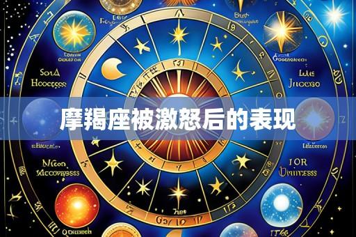 摩羯座被激怒后的表现