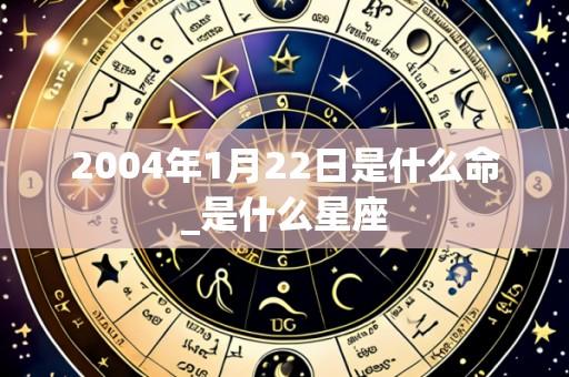 2004年1月22日是什么命_是什么星座