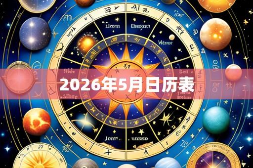 2026年5月日历表
