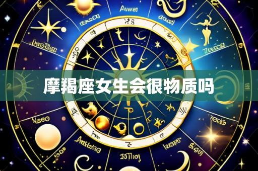 摩羯座女生会很物质吗