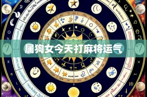 属狗女今天打麻将运气