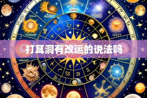 打耳洞有改运的说法吗