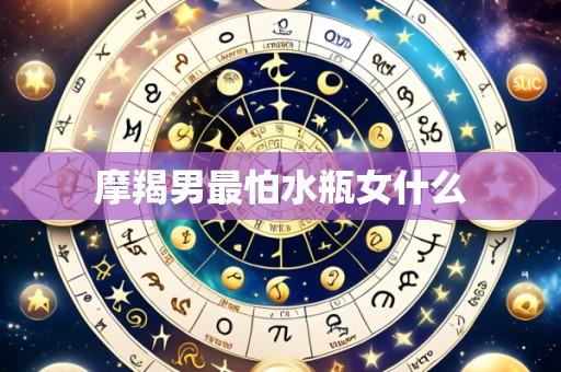 摩羯男最怕水瓶女什么