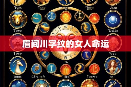 眉间川字纹的女人命运