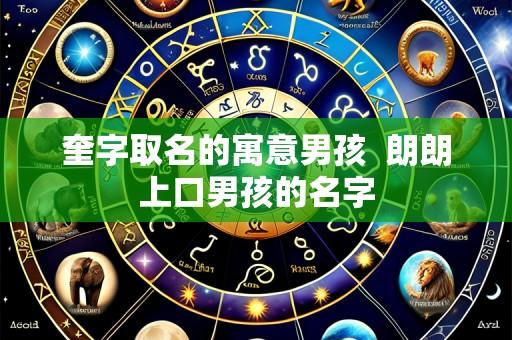 奎字取名的寓意男孩 朗朗上口男孩的名字