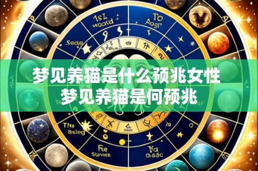 梦见养猫是什么预兆女性 梦见养猫是何预兆