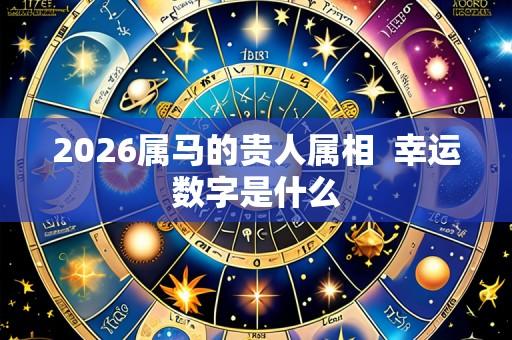2026属马的贵人属相 幸运数字是什么
