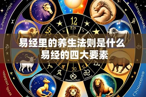 易经里的养生法则是什么 易经的四大要素