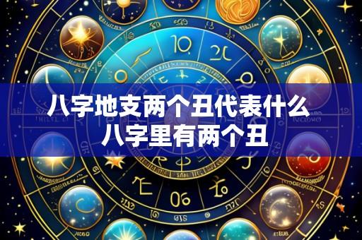 八字地支两个丑代表什么 八字里有两个丑