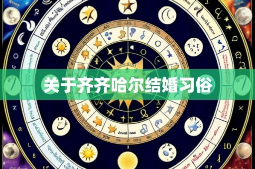 关于齐齐哈尔结婚习俗