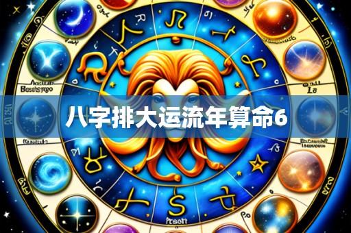 八字排大运流年算命6