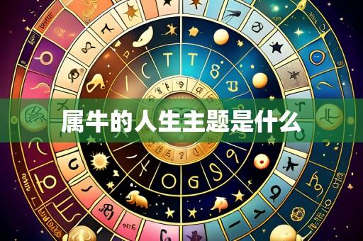 属牛的人生主题是什么