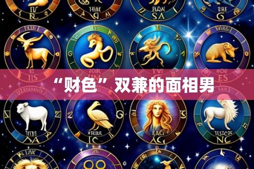 “财色”双兼的面相男