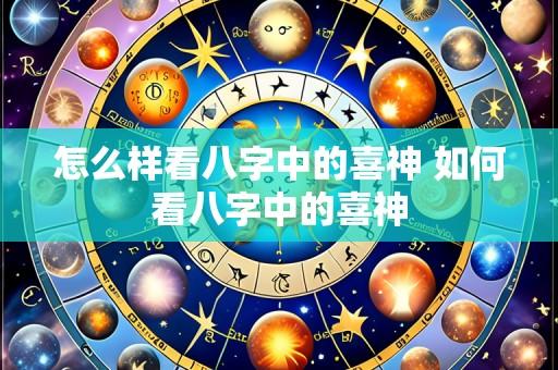怎么样看八字中的喜神 如何看八字中的喜神