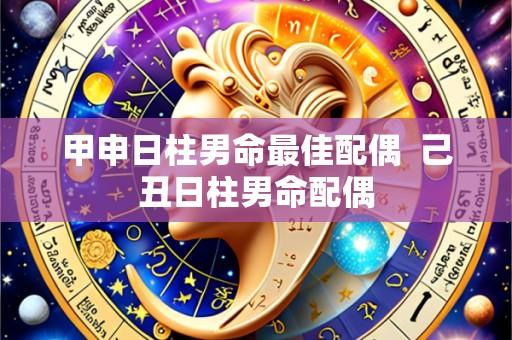 甲申日柱男命最佳配偶 己丑日柱男命配偶