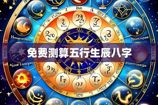 免费测算五行生辰八字