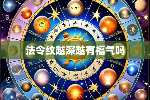法令纹越深越有福气吗