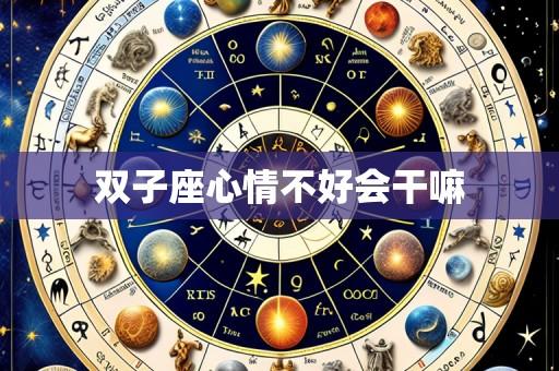 双子座心情不好会干嘛