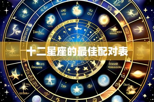十二星座的最佳配对表