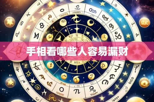 手相看哪些人容易漏财