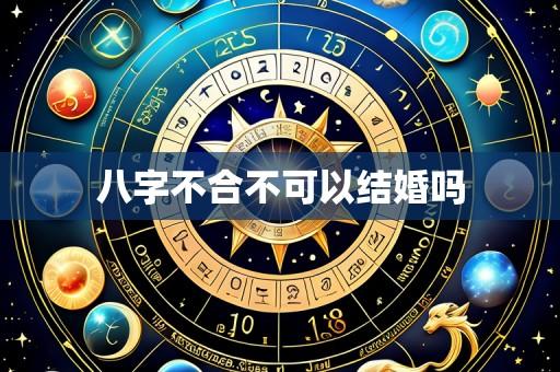 八字不合不可以结婚吗