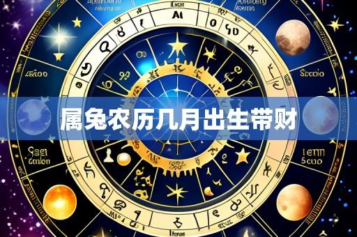 属兔农历几月出生带财