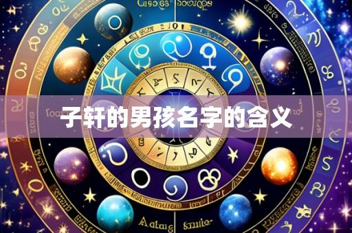 子轩的男孩名字的含义
