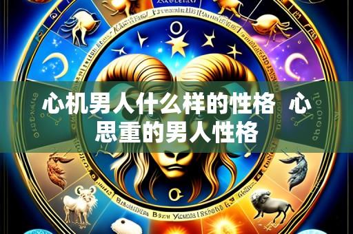 心机男人什么样的性格 心思重的男人性格